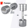 Гантель UNIX FIT PRO круглая хромированная 10 кг, 2 шт. DBRND10PCEx2