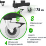 Всепогодный теннисный стол UNIX LINE OUTDOOR 14 mm SMC (Grey) TTS14OUTGY